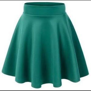 Teal Skater Skirt